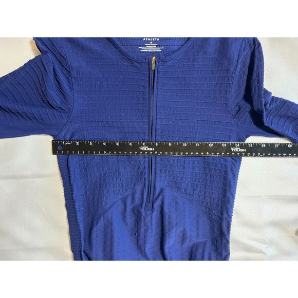 Derek Lam 10C Athleta Collab Navy Long Sleeve Athletic Short Stretch Medium - Picture 9 of 9
